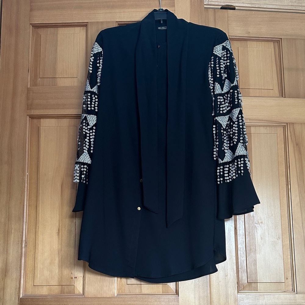 Black Embellished Women's Top